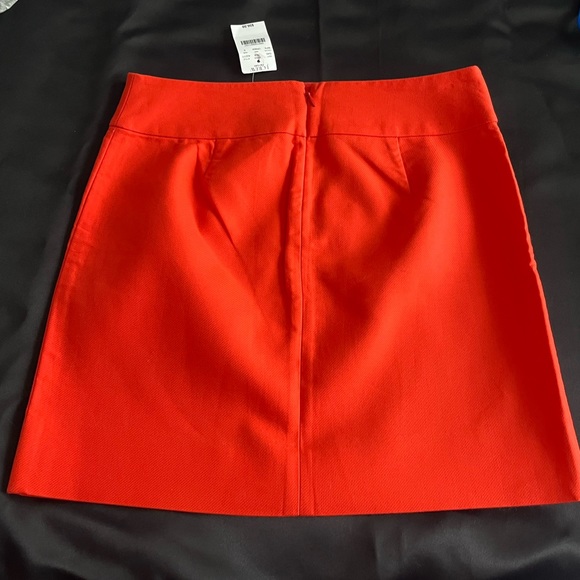 J Crew Orange Mini Skirt Size 0 - Picture 2 of 3